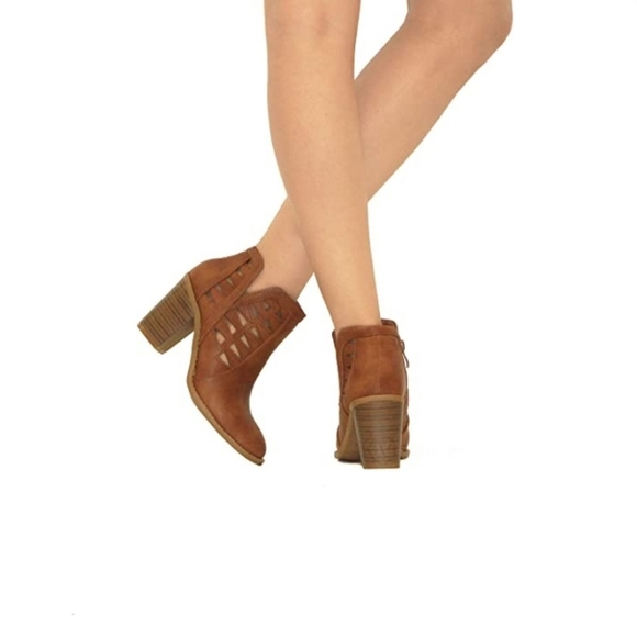 MVE Shoes Stacked Heel Ankle Booties 7.5 - Picture 2 of 11